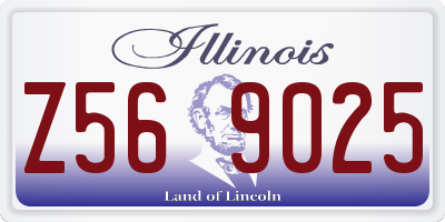 IL license plate Z569025