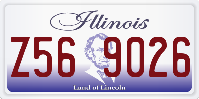 IL license plate Z569026