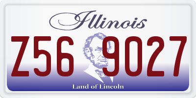 IL license plate Z569027