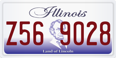 IL license plate Z569028