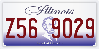 IL license plate Z569029