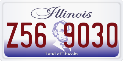 IL license plate Z569030