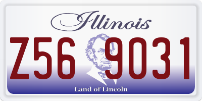 IL license plate Z569031