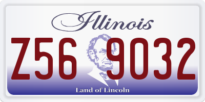 IL license plate Z569032