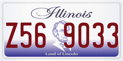 IL license plate Z569033