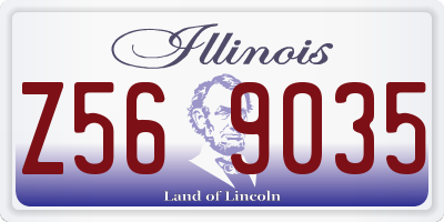 IL license plate Z569035
