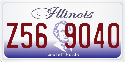 IL license plate Z569040
