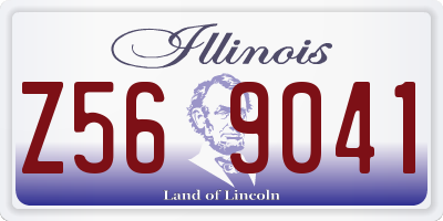 IL license plate Z569041