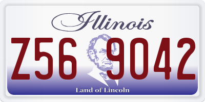 IL license plate Z569042