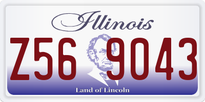 IL license plate Z569043
