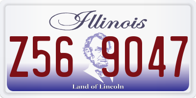 IL license plate Z569047