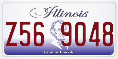 IL license plate Z569048