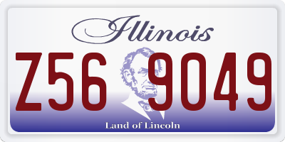 IL license plate Z569049