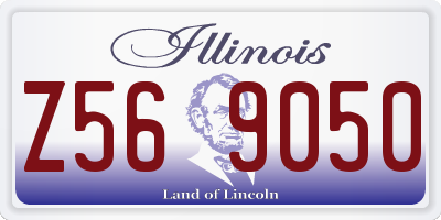 IL license plate Z569050