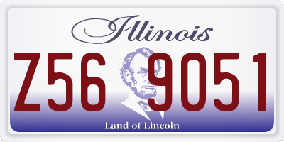 IL license plate Z569051