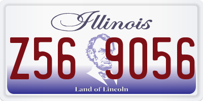 IL license plate Z569056
