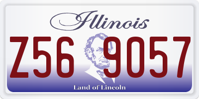 IL license plate Z569057