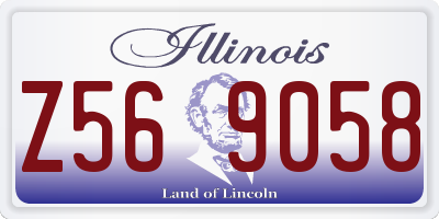 IL license plate Z569058