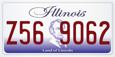 IL license plate Z569062