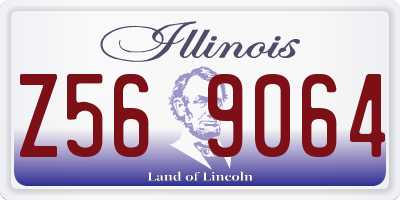 IL license plate Z569064