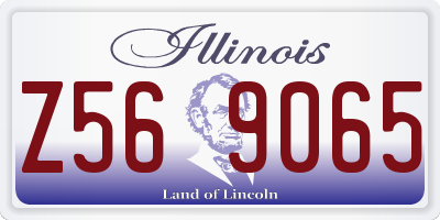 IL license plate Z569065