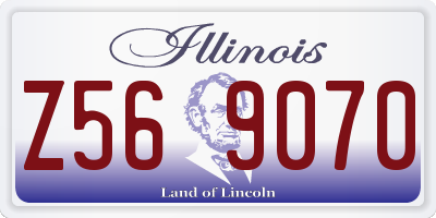 IL license plate Z569070