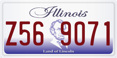 IL license plate Z569071