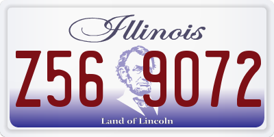 IL license plate Z569072