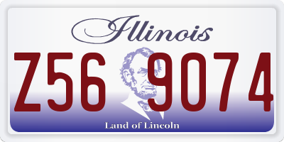IL license plate Z569074