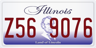IL license plate Z569076