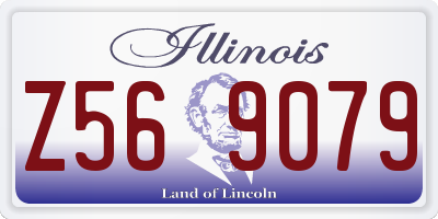 IL license plate Z569079