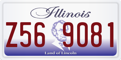 IL license plate Z569081