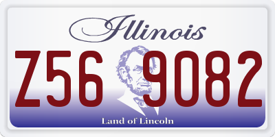 IL license plate Z569082
