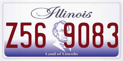 IL license plate Z569083