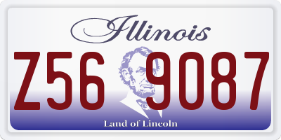 IL license plate Z569087
