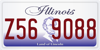 IL license plate Z569088