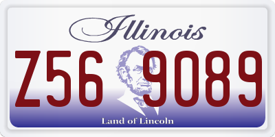IL license plate Z569089