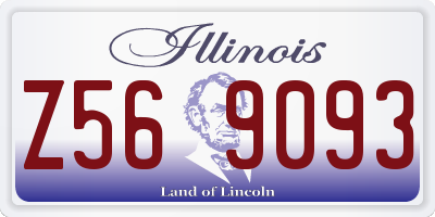 IL license plate Z569093
