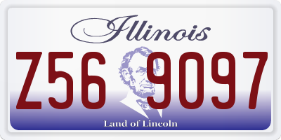 IL license plate Z569097