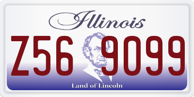 IL license plate Z569099