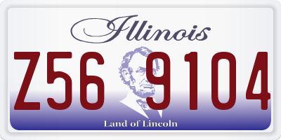 IL license plate Z569104