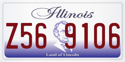 IL license plate Z569106