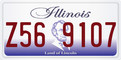 IL license plate Z569107