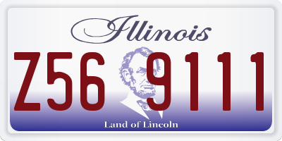 IL license plate Z569111