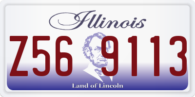 IL license plate Z569113