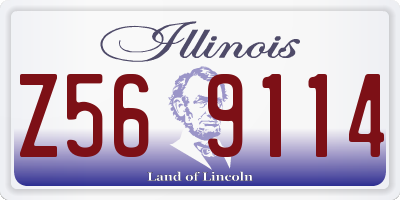 IL license plate Z569114