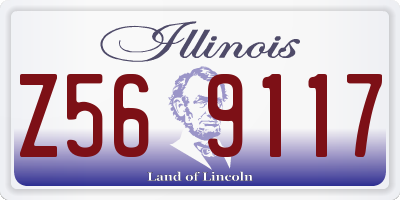 IL license plate Z569117