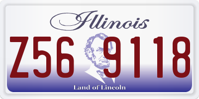 IL license plate Z569118