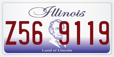 IL license plate Z569119