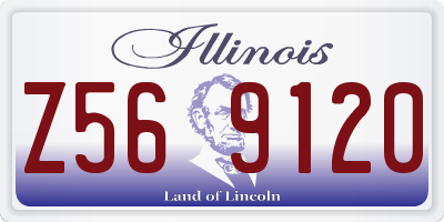 IL license plate Z569120
